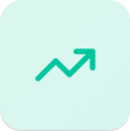 Solid turquoise square background